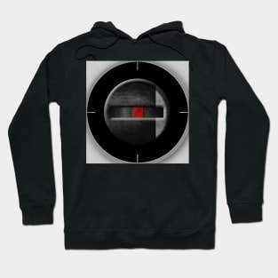 Futuristic Red Cube Art Hoodie